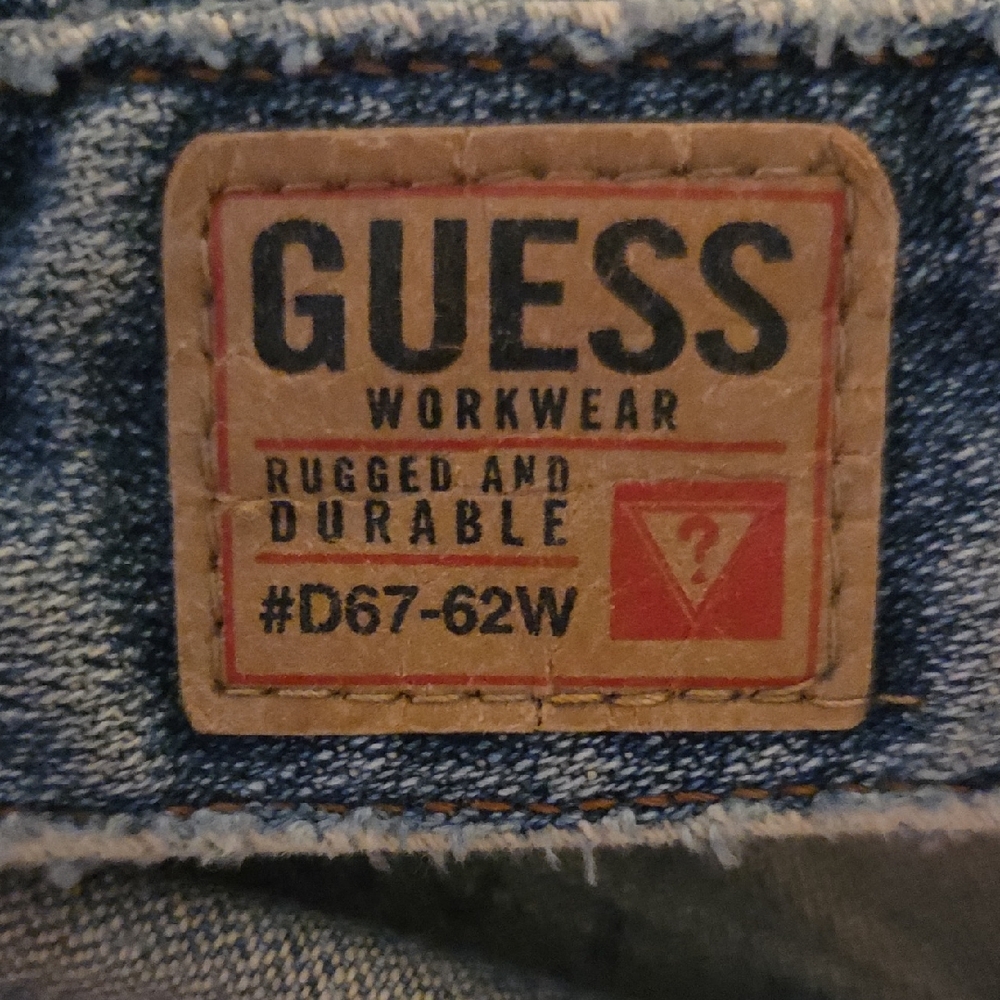Guess Light Ripped Blue Denim Jacket In Excellent Condition! - Picture 11 of 11
